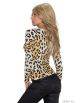Dámský pletený svetřík Leopard - bežový
